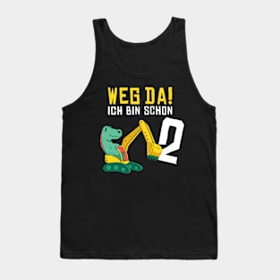 Kinder Bagger 2 Geburtstag Jungen Dino Tank Top